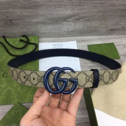 Miglior Prezzo Cintura sottile Gucci GG Marmont 414516 Nera Replica
