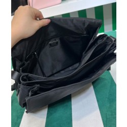 Imitazioni borse griffate a tracolla imbottita grande Prada Re-Nylon 1BD256 Nera