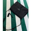 Imitazioni borse griffate a tracolla imbottita grande Prada Re-Nylon 1BD256 Nera