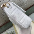 Borsa Baguette Grande Fendi Motivo FF Bianca