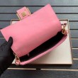 Borsa Baguette Media Fendi Motivo FF Rosa