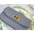 Borsa Replica 1:1 Christian Dior 30 Montaigne Avenue in pelle di vitello grigia