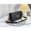 Borsa Christian Dior 30 Montaigne Avenue scatola nera in pelle di vitello