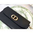 Borsa Christian Dior 30 Montaigne Avenue scatola nera in pelle di vitello