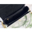 Borsa Christian Dior 30 Montaigne Avenue scatola nera in pelle di vitello