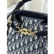 Qualità superiore replica Christian Dior media C'est Dior Blu Dior Oblique Jacquard
