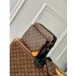 Borsa da uomo LV Trio Messenger M46694 Monogram Macassar