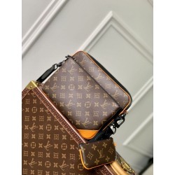 Borsa da uomo LV Trio Messenger M46694 Monogram Macassar