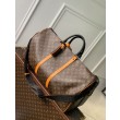 Qualità superiore replica da viaggio LV Keepall Bandouliere 45 M46703 Nonogram Macassar