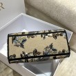 Borsa Dior Medium Lady D-Lite con ricamo Jardin d'Hiver beige