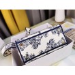 Qualità superiore replica Dior Medium Lady D-Lite Multicolor Ricamo Rêve d'Infini Blu