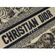 Borsa Dior Medium Lady D-Lite Toile de Jouy Ricamo Marrone