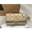 Imitazioni borse griffate Dior Miss Dior Mini Cannage in pelle di agnello Beige