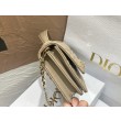 Imitazioni borse griffate Dior Miss Dior Mini Cannage in pelle di agnello Beige