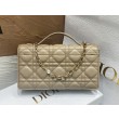 Imitazioni borse griffate Dior Miss Dior Mini Cannage in pelle di agnello Beige