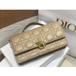Imitazioni borse griffate Dior Miss Dior Mini Cannage in pelle di agnello Beige
