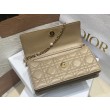 Imitazioni borse griffate Dior Miss Dior Mini Cannage in pelle di agnello Beige