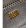 Imitazioni borse griffate Fendi 8BR600 Baguette Chain Midi FF in tessuto tapestry grigio