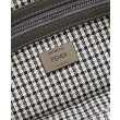 Borsa Fendi Baguette 8BR600 in lana pied de poule con ricamo FF Grigio
