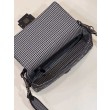 Borsa Fendi Baguette 8BR600 in lana pied de poule con ricamo FF Grigio