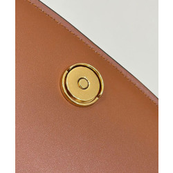 Borse Replica Fendi C'mon Small Satchel con curvatura 8BS082 Caffè