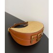 Borsa Replica 1:1 Hobo piccola Fendi Fendigraphy 8BR798 Caffè