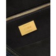 Bora Pari all'originale replica in tessuto arazzo Fendi 8BR600 Baguette Chain Midi FF Blu Navy
