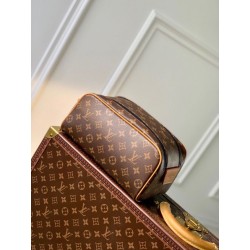 Qualità superiore replica LV Dopp Kit M46696 Monogram Macassar