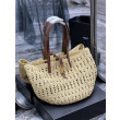 Bora Pari all'originale replica maxi Panier YSL Saint Laurent in rafia color albicocca Bora Pari all'originale replica maxi Panier YSL Saint Laurent in rafia color albicocca
