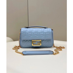 Borse Imitazioni Midi Fendi Baguette Chain Nappa Blu