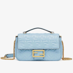 Borse Imitazioni Midi Fendi Baguette Chain Nappa Blu