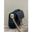 Borse Replica midi Fendi Baguette con catena in nappa nera Borse Replica midi Fendi Baguette con catena in nappa nera