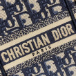 Borsa per telefono Dior Mini Book Tote Ricamo Dior Oblique Blu