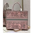 Borse Replica tote Christian Dior grande per libri Dior rosa