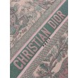 Borsa tote grande per libri Dior Toile de Jouy Sauvage ricamo rosa / grigio