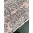 Borsa tote grande per libri Dior Toile de Jouy Sauvage ricamo rosa / grigio