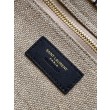 Borsa tote grande YSL Saint Laurent Rive Gauche in tela stampata