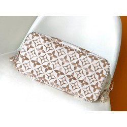 Borse Firmate Replica tote LV Neverfull MM M22978 Beige