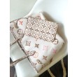Borse Firmate Replica tote LV Neverfull MM M22978 Beige
