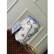 Borsa tote LV Neverfull MM M22979 Blu