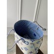 Borsa tote LV Neverfull MM M22979 Blu