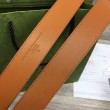 Cintura Gucci con fibbia quadrata e Interlocking G 673921 Marrone