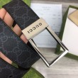 Cintura Gucci GG con fibbia rettangolare 722370 35mm Acciaio Nero