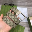 Cintura Gucci GG con fibbia rettangolare 722370 35mm Marrone Argento