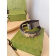 Cintura Gucci stampa garofano GG 677534 35mm