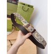 Cintura Gucci stampa garofano GG 677534 35mm