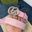 Cintura larga Gucci GG Marmont 400593 40mm Rosa