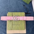 Cintura larga Gucci GG Marmont 400593 40mm Rosa