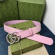Cintura larga Gucci GG Marmont 400593 40mm Rosa