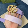 Cintura larga Gucci GG Marmont 400593 40mm Viola